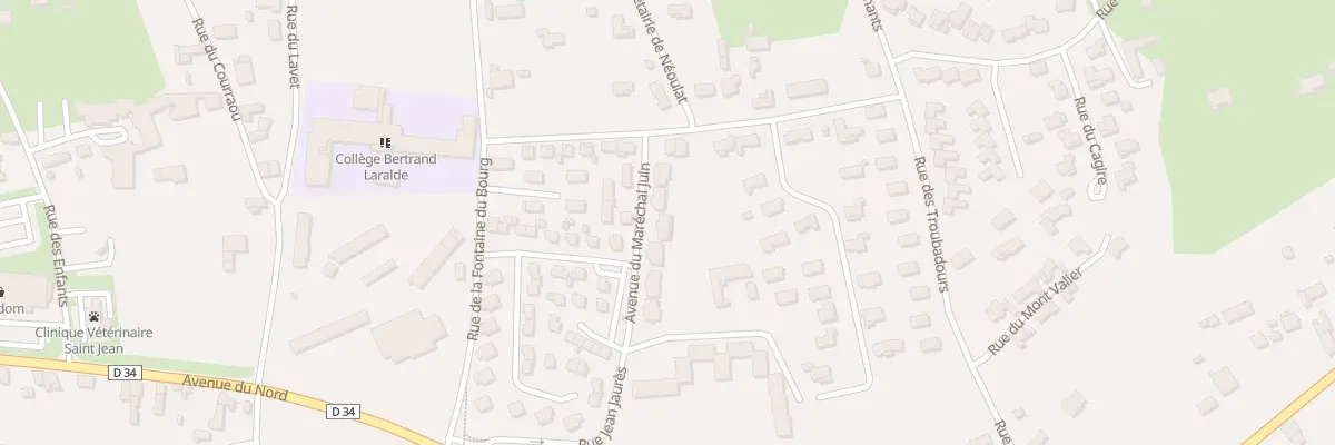 Plan du 9 Av du Maréchal Juin à Montréjeau