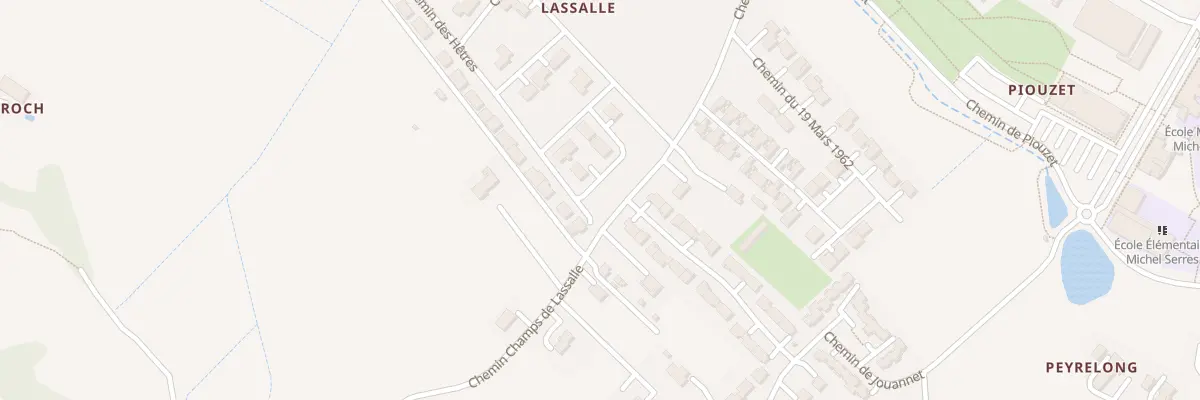 Plan du 10 Che des Rosiers à Estillac