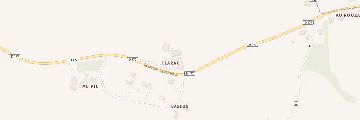 Plan du 5030 A Clarac à Roquefort