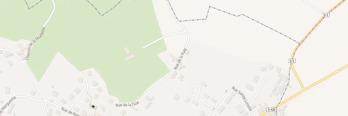 Plan de la Rue de la Fuie à Bellême