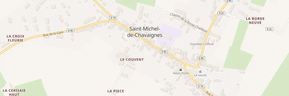 Plan du 5187 Rue des Ecoles à Saint-Michel-de-Chavaignes