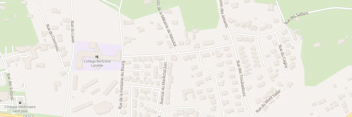 Plan du 16 Rue de Lande Frede à Montréjeau