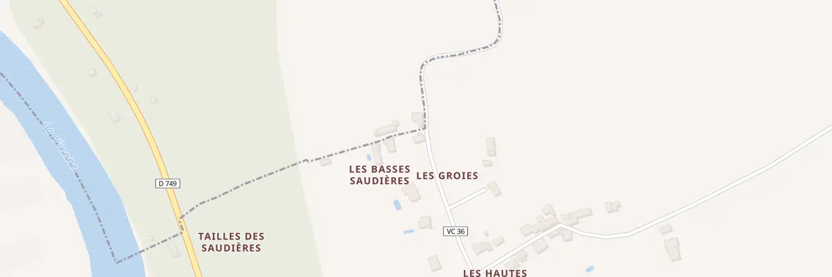 Plan du 17 Les Basses Saudières à Bonneuil-Matours