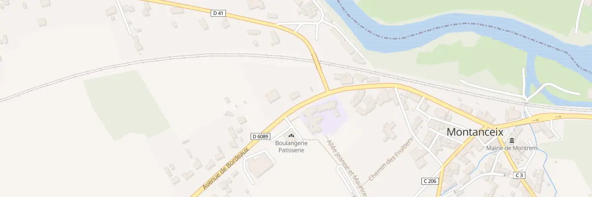 Plan du 16 Av de Bordeaux à Montrem