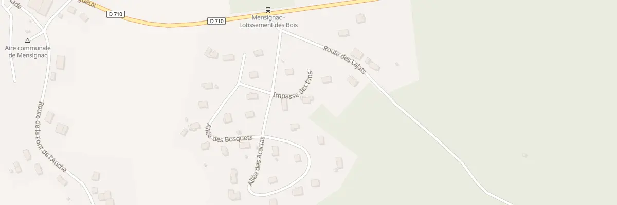 Plan du 36 Imp des Pins à Mensignac
