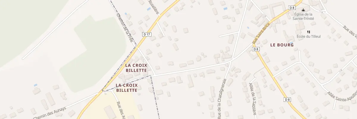 Plan du 9 Rue de la Croix Billette à Pont-de-Ruan