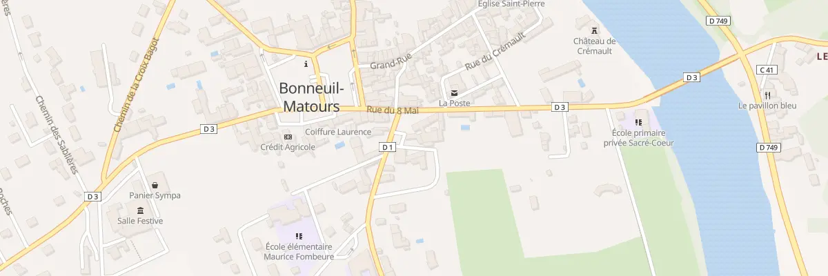 Plan du 1 Rue d’Aquitaine à Bonneuil-Matours