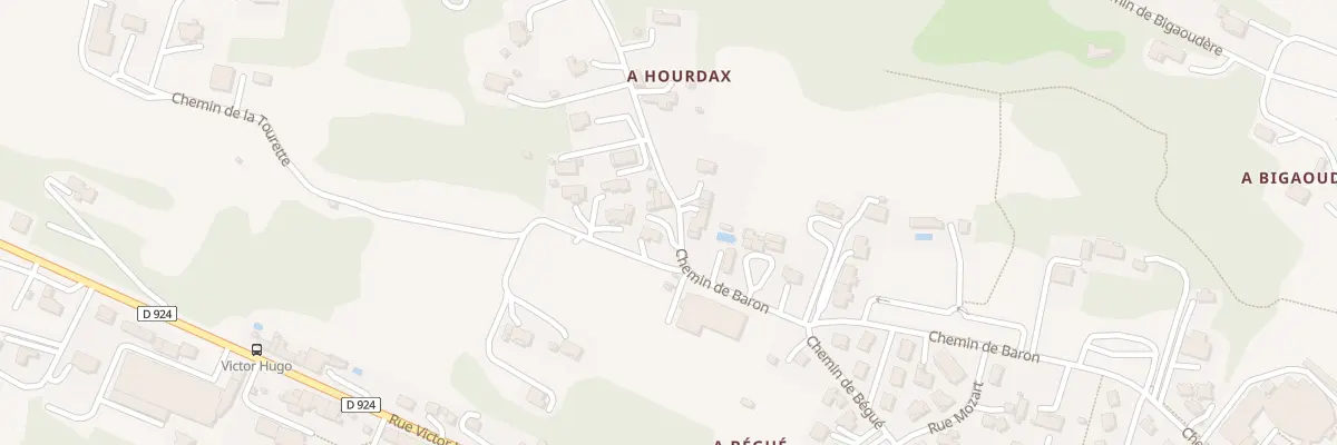 Plan du 97 Che de Baron à Auch