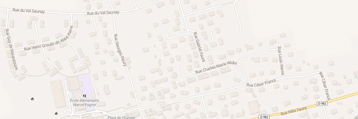 Plan du 18 Rue Charles Marie Widor à La Frénaye
