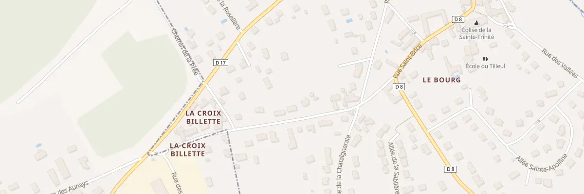 Plan du 5T Rue de la Croix Billette à Pont-de-Ruan