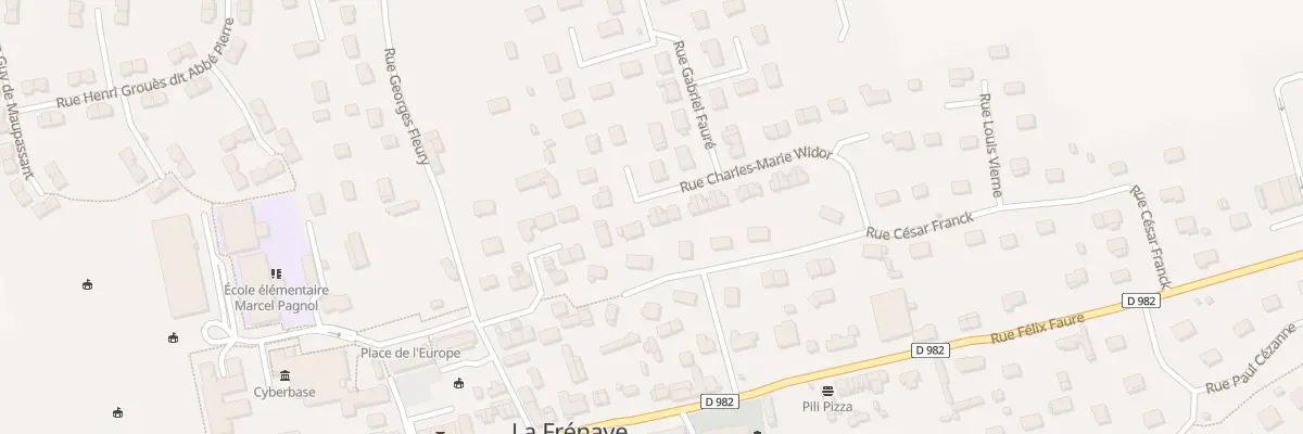 Plan du 25 Rue Charles Marie Widor à La Frénaye