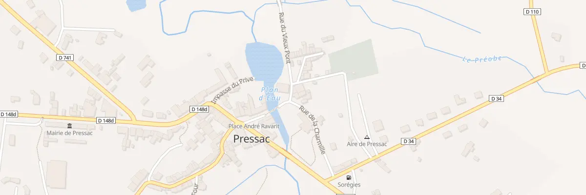 Plan du 1 Rue de la Charmille à Pressac