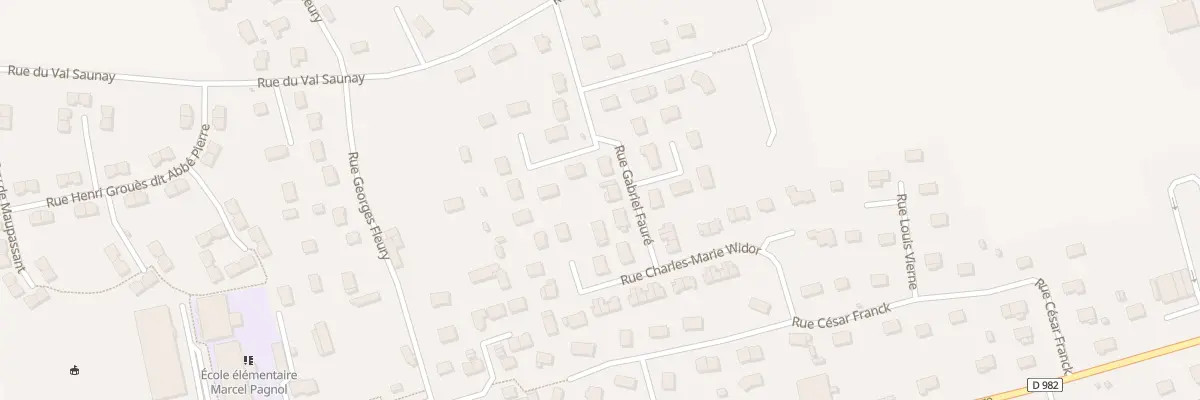 Plan du 5 Rue Gabriel Faure à La Frénaye