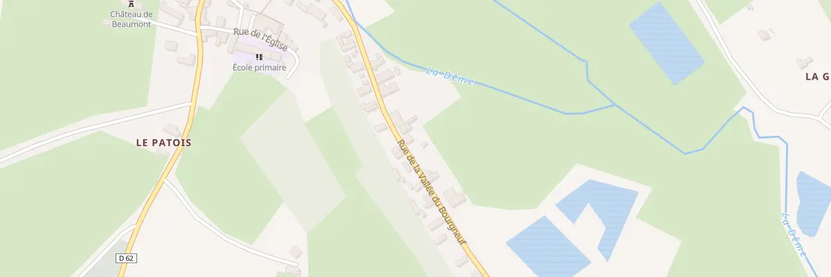 Plan du 13 Rue de la Vallée du Bourgneuf à Beaumont-sur-Dême