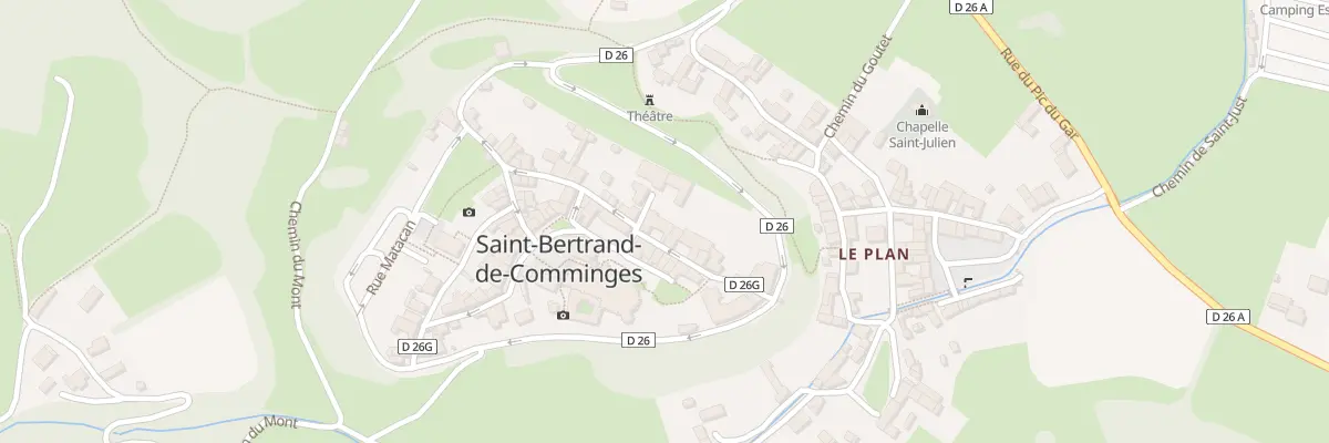 Plan du 98 La Ville à Saint-Bertrand-de-Comminges