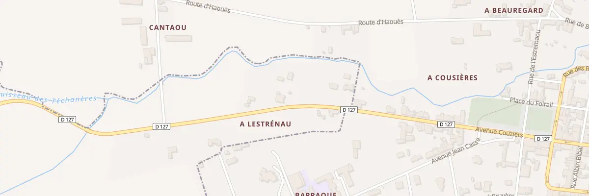 Plan du 134 Av de Miélan à Esclassan-Labastide