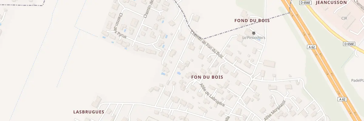 Plan du 54 Che du Fon du Bois à Estillac
