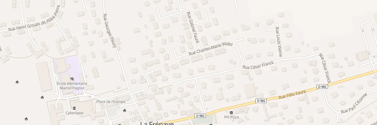 Plan du 23 Rue Charles Marie Widor à La Frénaye