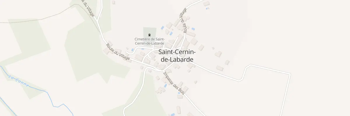 Plan du 87 Le Bourg à Saint-Cernin-de-Labarde