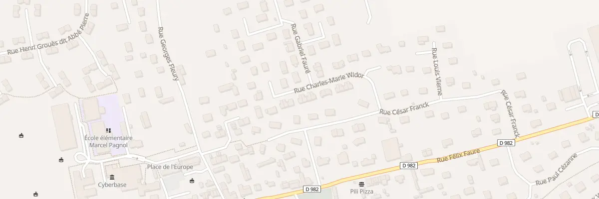 Plan du 21 Rue Charles Marie Widor à La Frénaye