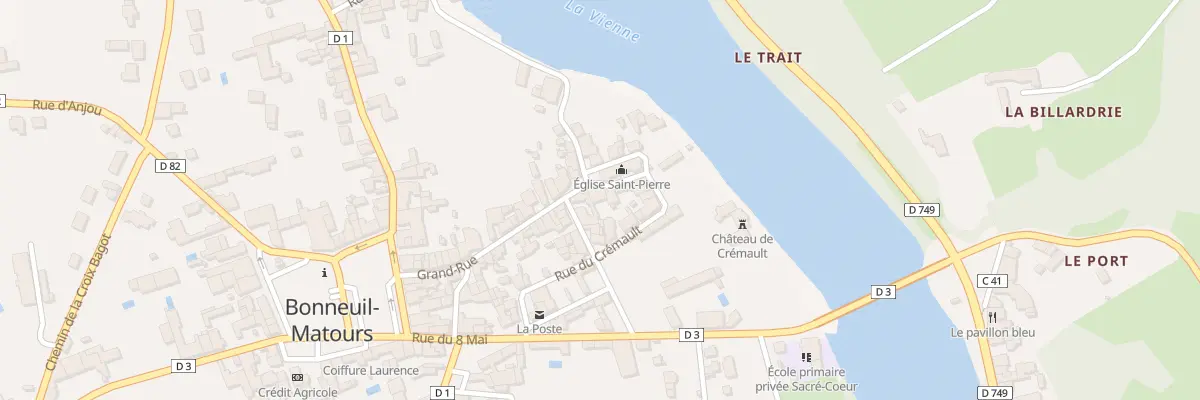 Plan du 4 Pl de l’Église à Bonneuil-Matours