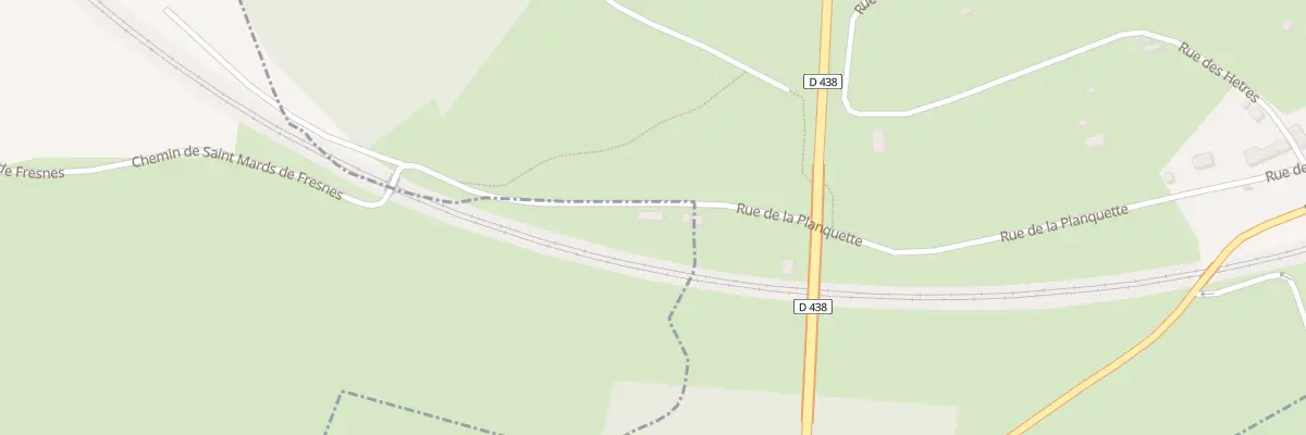 Plan de La Madeleine à Bernay