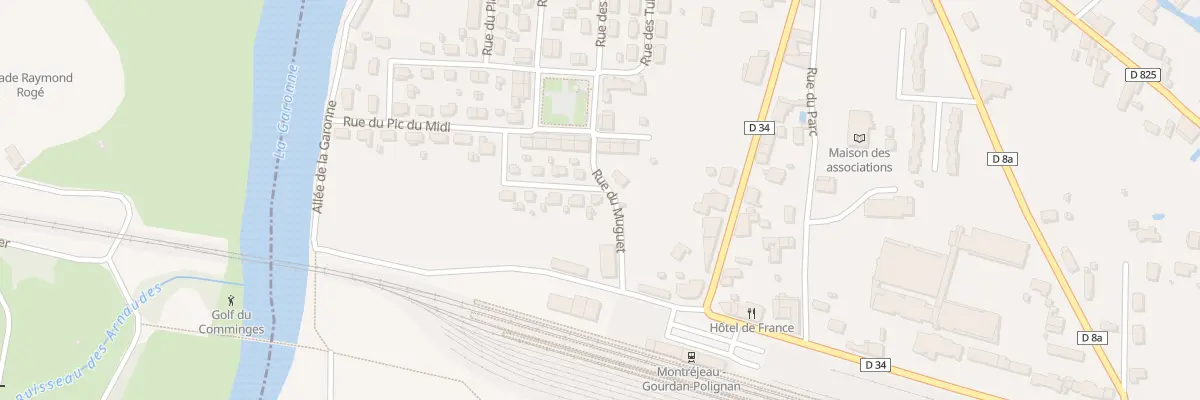 Plan du 12 Rue des Oeillets à Gourdan-Polignan