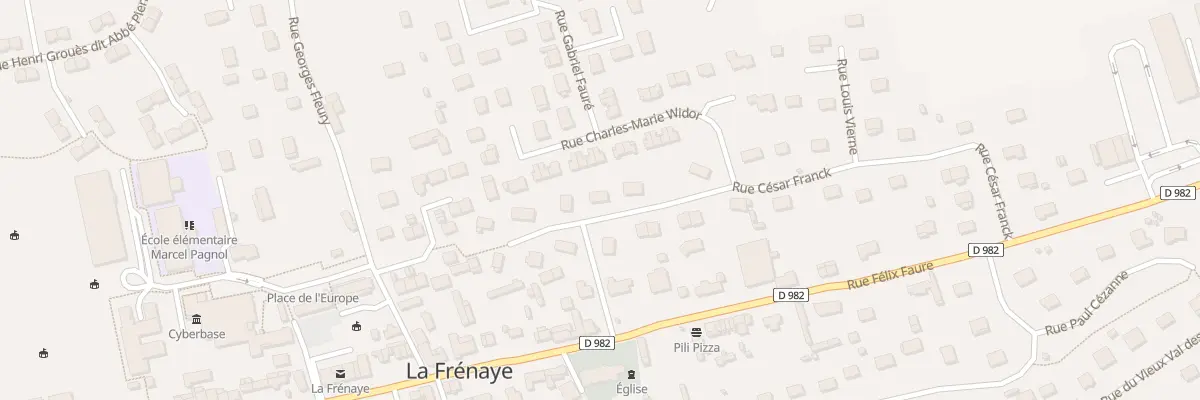 Plan du 20 Rue César Franck à La Frénaye