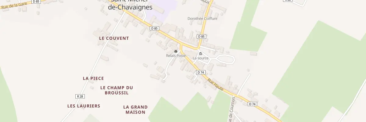Plan du 5 Pl de L Eglise à Saint-Michel-de-Chavaignes
