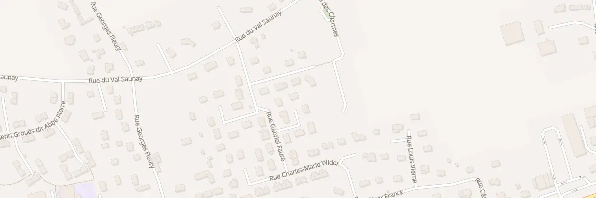 Plan du 16 Rue Gabriel Faure à La Frénaye