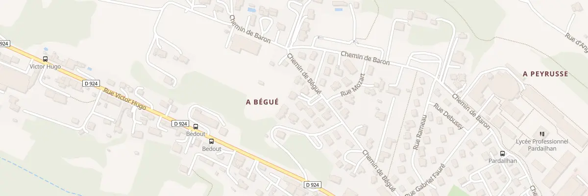 Plan du 25B Che de Bégué à Auch