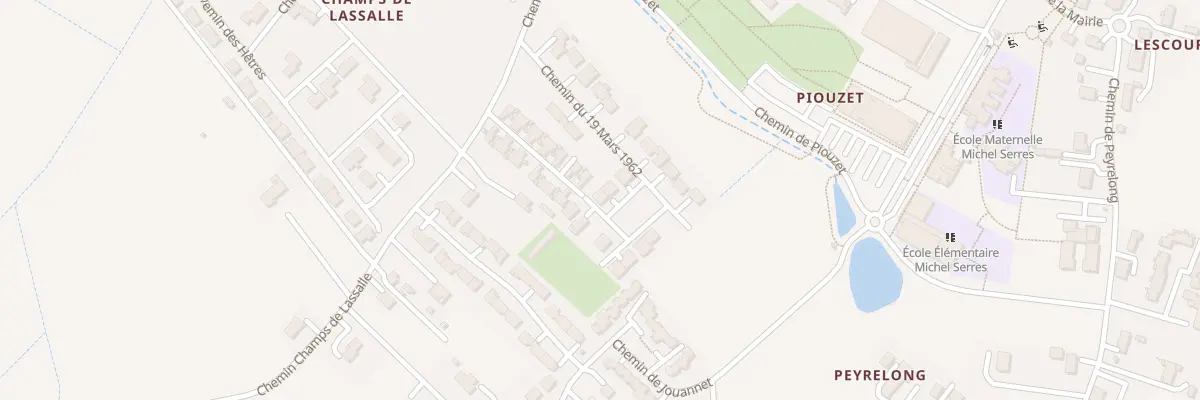 Plan du 6 All des Jumeaux à Estillac