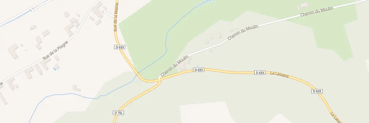 Plan du 2 Che du Moulin à Loudet