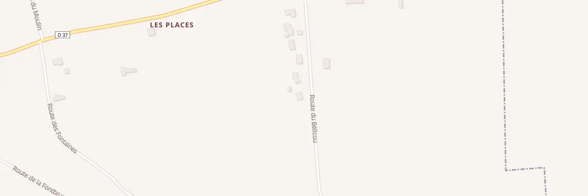 Plan du 200 Rte de Belicou à Cours-de-Pile
