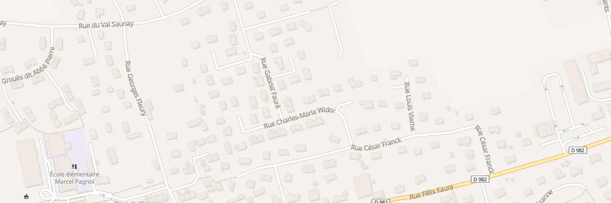 Plan du 12 Rue Charles Marie Widor à La Frénaye