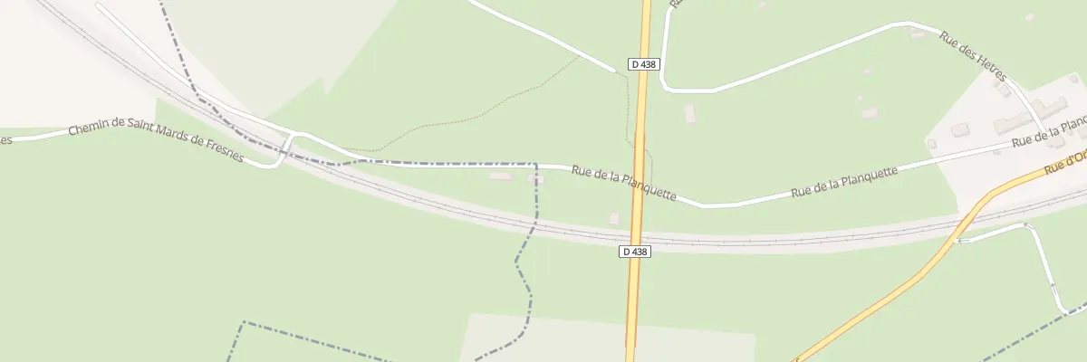Plan du 589 Rue de la Planquette à Bernay
