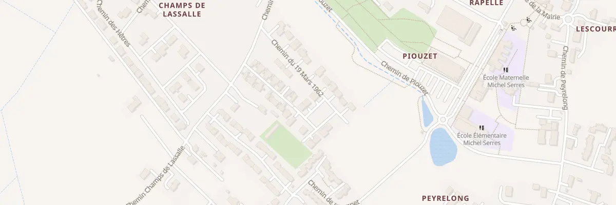 Plan du 4 All des Jumeaux à Estillac