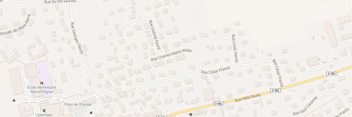 Plan du 9 Rue Charles Marie Widor à La Frénaye