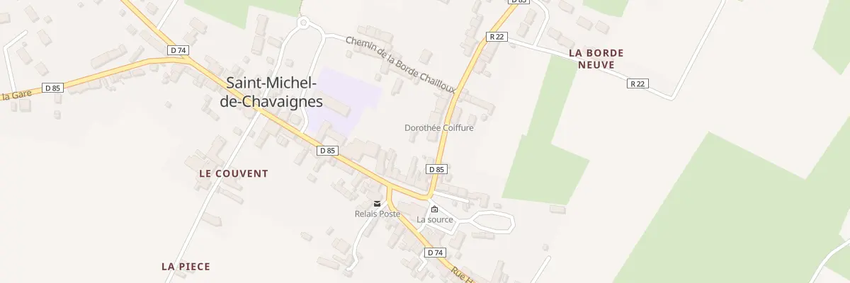 Plan du 3 Rue de la Liberte à Saint-Michel-de-Chavaignes