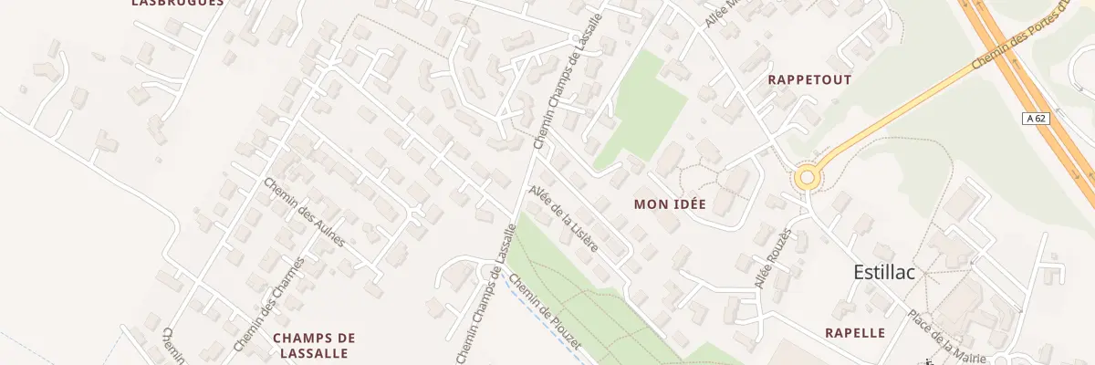 Plan du 25 Che Champs de Lassalle à Estillac