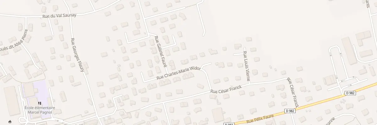 Plan du 10 Rue Charles Marie Widor à La Frénaye