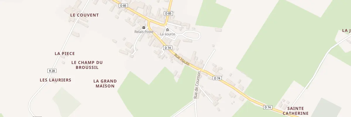 Plan du 10 Rue Haute à Saint-Michel-de-Chavaignes