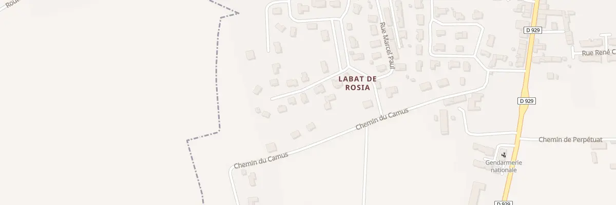 Plan du 15 Rue des Palombes à Masseube