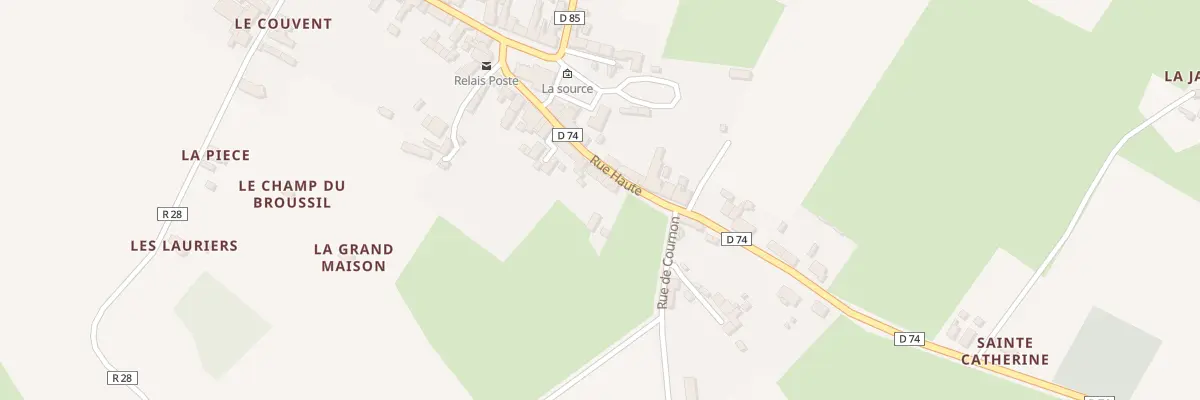 Plan du 14 Rue Haute à Saint-Michel-de-Chavaignes