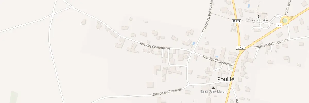 Plan du 9 Rue des Chaumières à Pouillé