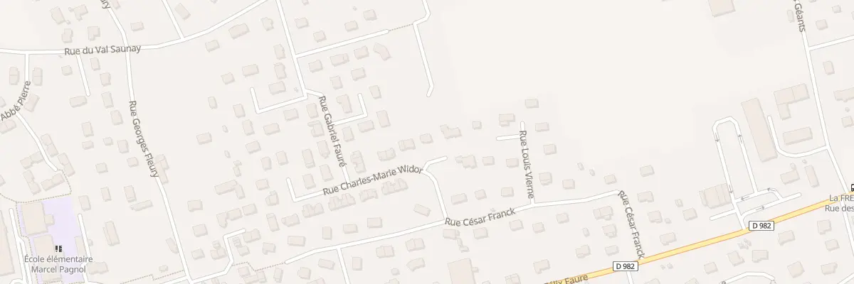 Plan du 6 Rue Charles Marie Widor à La Frénaye