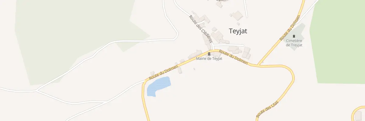 Plan du 1253 Rte du Dolmen à Teyjat