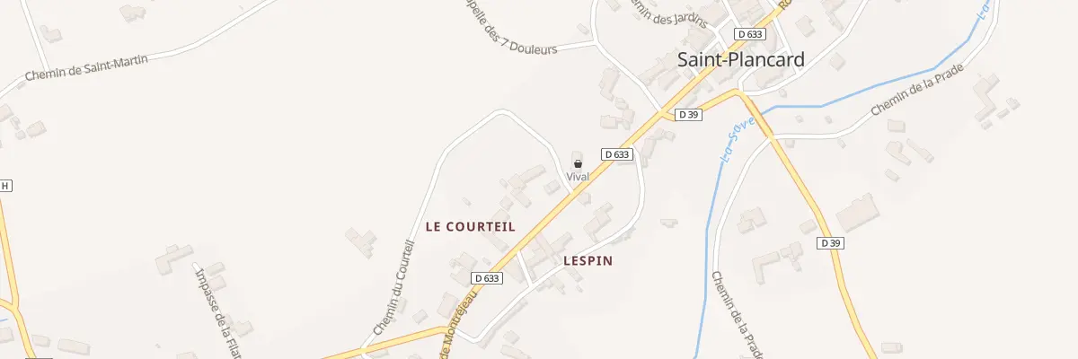 Plan du 95 Le Courteil à Saint-Plancard