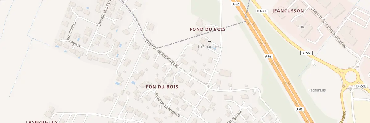 Plan du 59 Che du Fon du Bois à Estillac