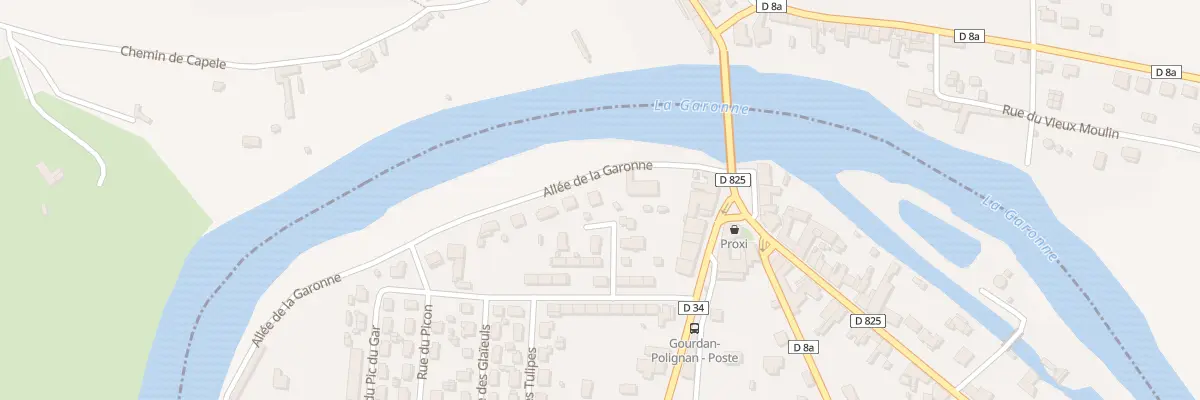 Plan du 18 All de Garonne à Gourdan-Polignan